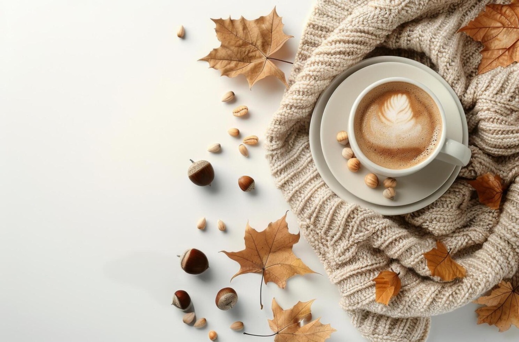 autumnal-coffee-with-knit-blanket-and-acrons-on-white-background-free-photo.jpeg