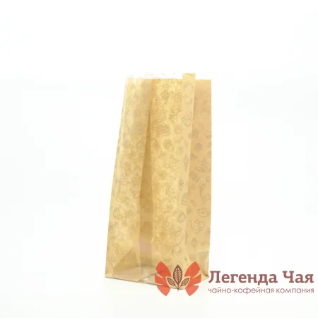 Пакет 600 гр. Крафт с прозрачной полосой Кондитер 120.80.300 мм