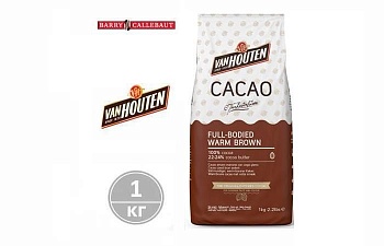 Какао-порошок Ван Хутен Коричневый Теплый 1 кг./уп. Каллебаут (Callebaut)