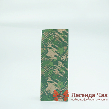 Пакет крафт 250 гр. Звезды Зеленый с рисунком Без окна