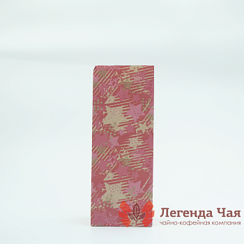 Пакет крафт 250 гр. Звезды Красный с рисунком Без окна