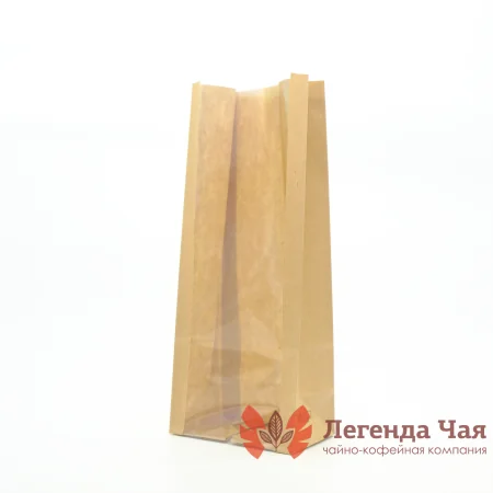 Пакет 600 гр. Крафт с прозрачной полосой 120.80.300 мм