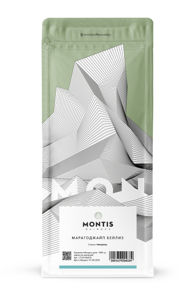 КОФЕ АР Марагоджайп Бейлиз Средняя обж. СТ MONTIS (упак. 1000 гр. зерно (не молотый))