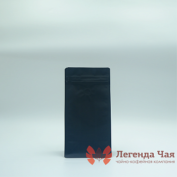 Пакет квадропак 500 гр. Классика Черный Без окна