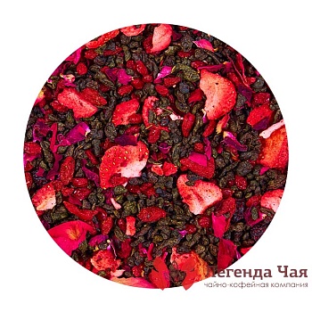 Зеленый чай с добавками Земляничная поляна