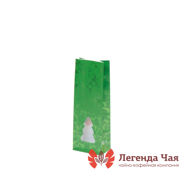 новогодний зеленый с окном