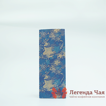 Пакет крафт 250 гр. Звезды Синий с рисунком Без окна