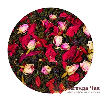 Зеленый чай с добавками Розовая вкусняшка