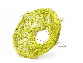 Каркас для букета 25 см., ротанг желтый РЧК