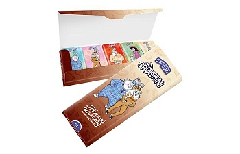 Шоколад набор плиток Темный шоколад Crolchini 5 в 1 27 гр./шт. 135 гр./уп. РСШ