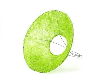 Каркас для букета 25 см., конус, сизаль (гладкий), салатовый РЧК