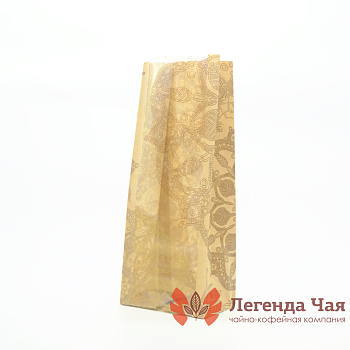 Пакет 2-х слойный 600 гр. Прозрачная полоса Мандала Крафт с рисунком С окном