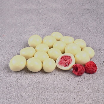 Драже Малина Натурал (Natural) в белом шоколаде