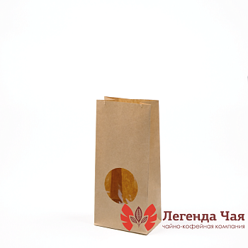 Пакет 2-х слойный 100 гр. Стандарт Крафт С окном