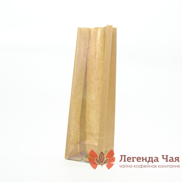 Пакет 400 гр. 2-х слойн. Крафт прозрачная полоса 100.60.310 мм