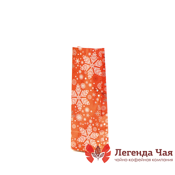 Пакет 3-х слойный 100 гр. Снежинки 00019839 Красный с рисунком Без окна