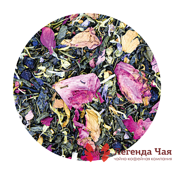 Зеленый чай с добавками Цветочная фантазия (Розовая)