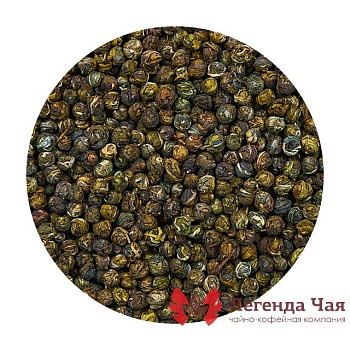 Зеленый чай с добавками Хуа Лун Чжу Жасминовая жемчужина дракона