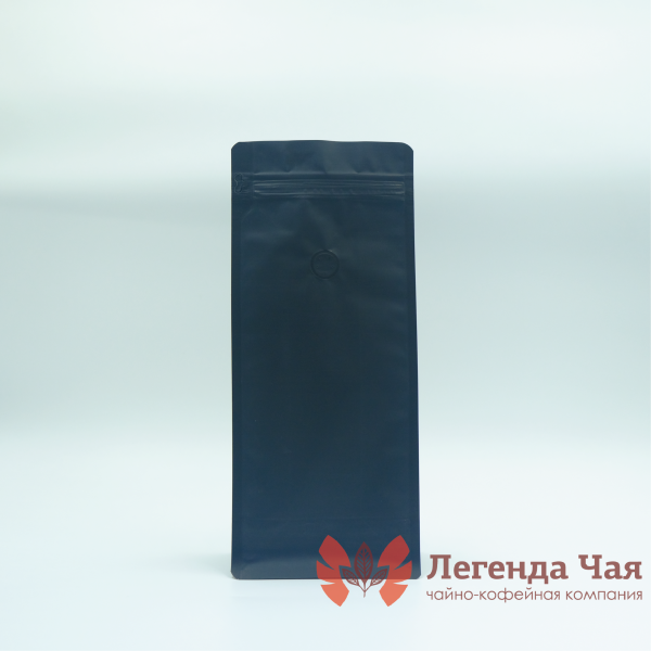 Пакет Квадропак с клапаном Черный 1000 гр.