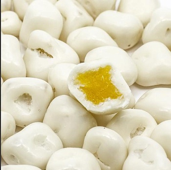 Драже Ананас в белом шоколаде